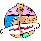 Surfdude with a surfboard